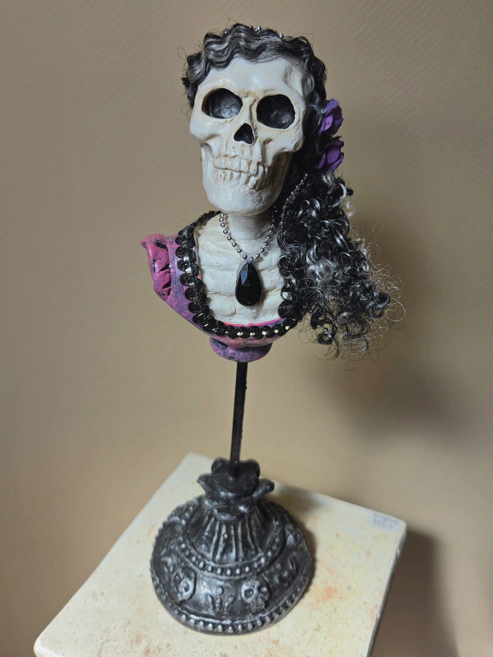 Victorian Gypsy Skeleton Witch Tabletop Decor - Picture 3 of 7